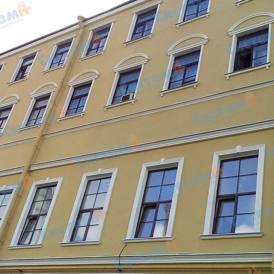 Наличники из пенополистирола на окна фасада Наличники из пенополистирола на окна фасада